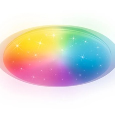 Изображение Светодиодный светильник c подсветкой RGB FF470 WH белый 60W D450*70 (ПДУ ИК)