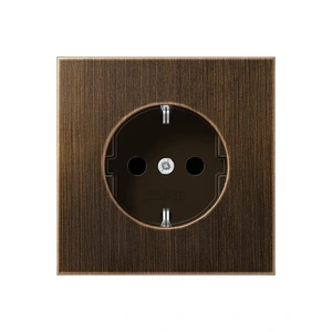 Изображение Розетка с заземлением 16А 250В LS 990 античная латунь ME1520AT Jung