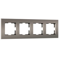 Изображение Рамка на 4 поста Slab (бронза матовый) W0042963