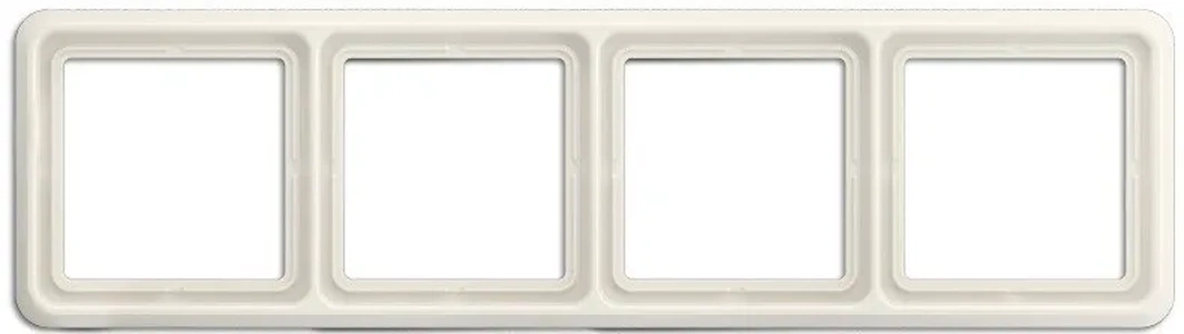 Изображение Рамка четверная, горизонтальная/вертикальная, Jung CD 500, слоновая кость CD584W CD 500