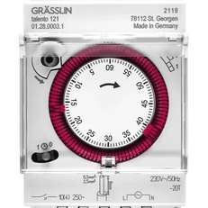 Изображение Электромеханический таймер Grasslin Talento 121 (01.28.0003.1)