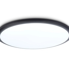 Изображение Потолочный светодиодный светильник FZ1235 BK черный IP44 48W 6400К D450*55 (Без ПДУ)