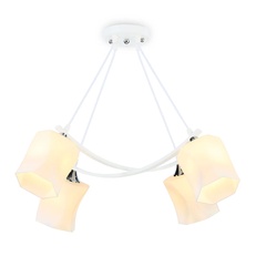 Изображение Подвесная люстра TR303156/4 WH/CH/FR белый/хром/белый матовый E27/4 max 40W 640*640*410