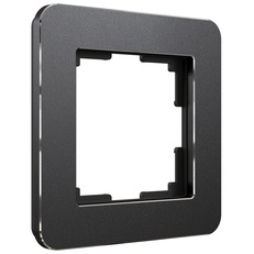 Изображение Рамка на 1 пост Platinum черный алюминий W0012608