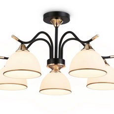 Изображение Подвесной светильник TR3162/5 BK/FGD черный/золото E27/5 max 60W D580*300