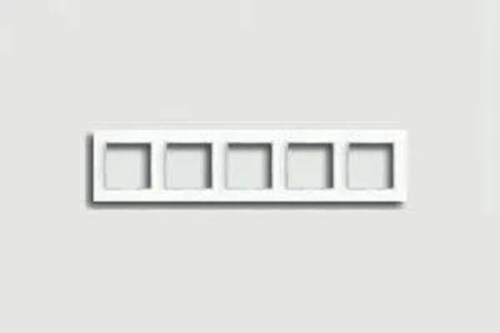 Изображение Рамка на 5 постов A Creation белый глянцевый AC585WW Jung