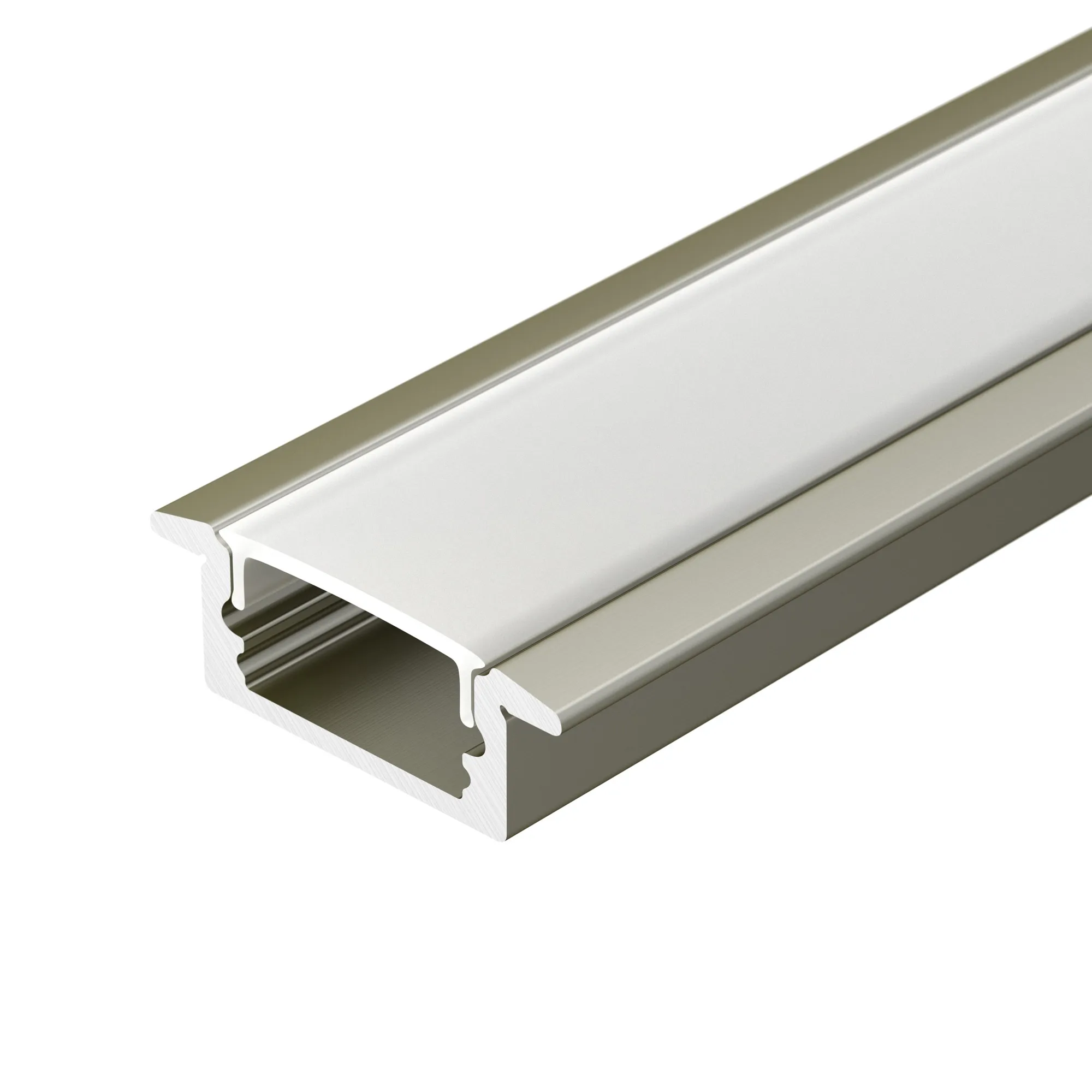 Профиль LINE-2308-F-2000 ANOD OLIVE GREY (Arlight, Алюминий) - Изображение