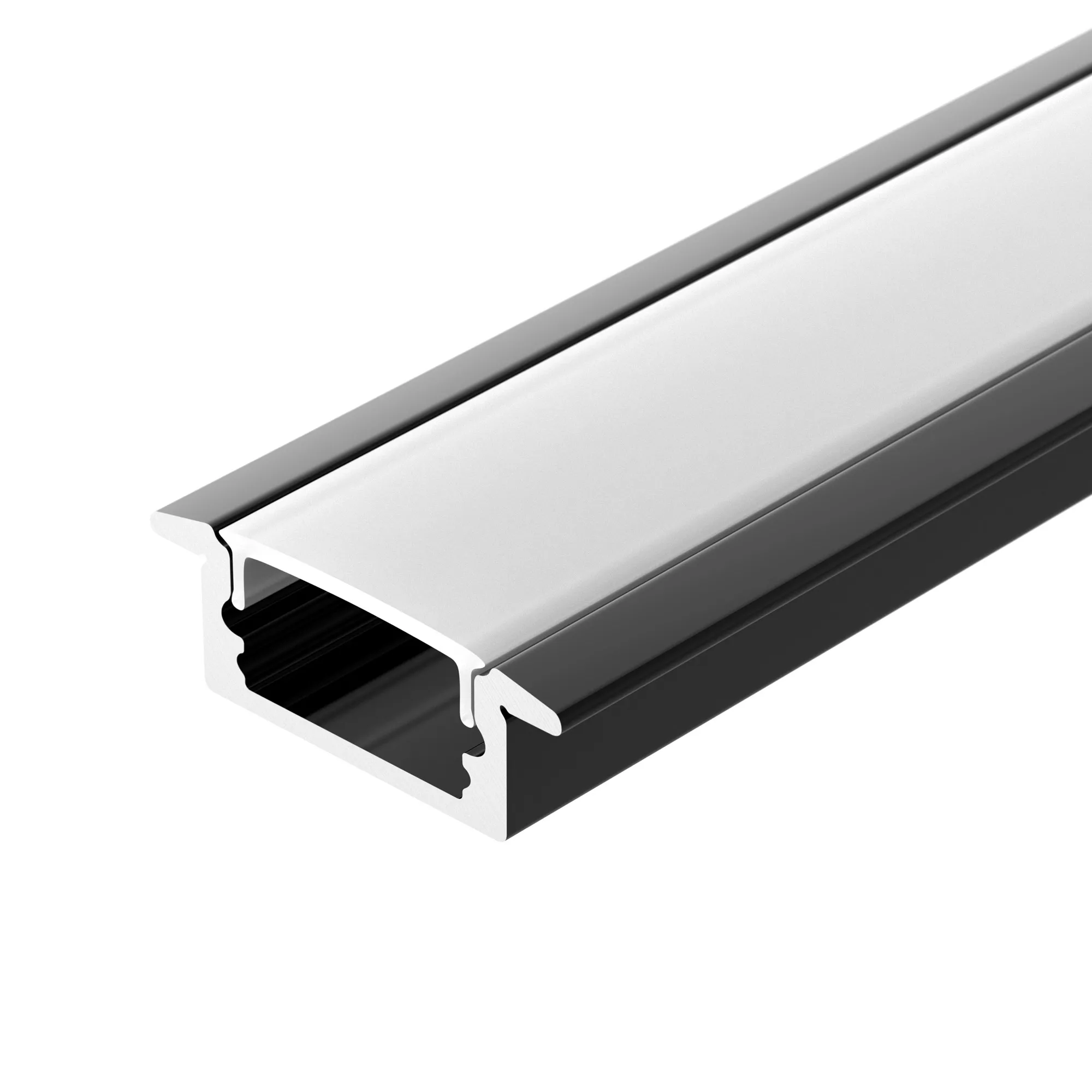 Профиль LINE-2308-F-2000 ANOD BLACK (Arlight, Алюминий) - Изображение