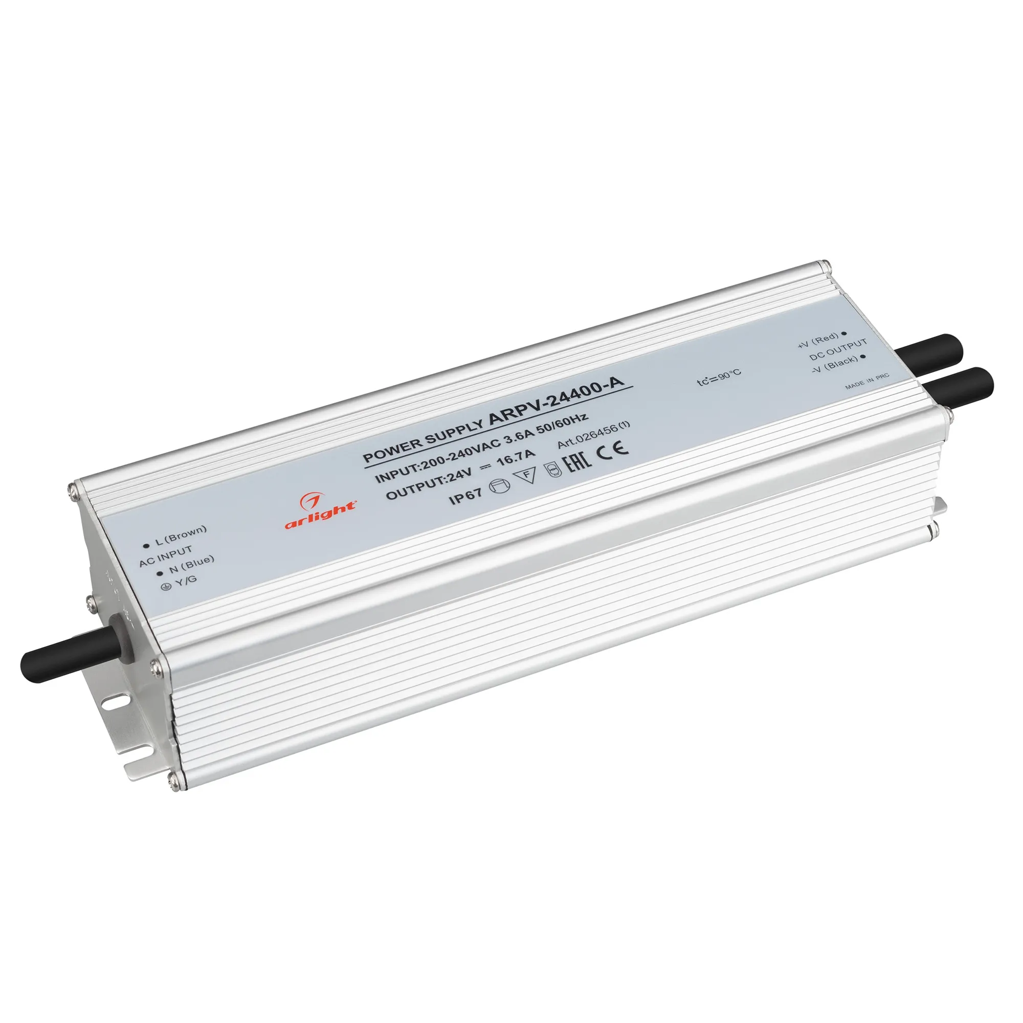 Блок питания ARPV-24400-A (24V, 16.7A, 400W) (Arlight, IP67 Металл, 3 года) - Изображение