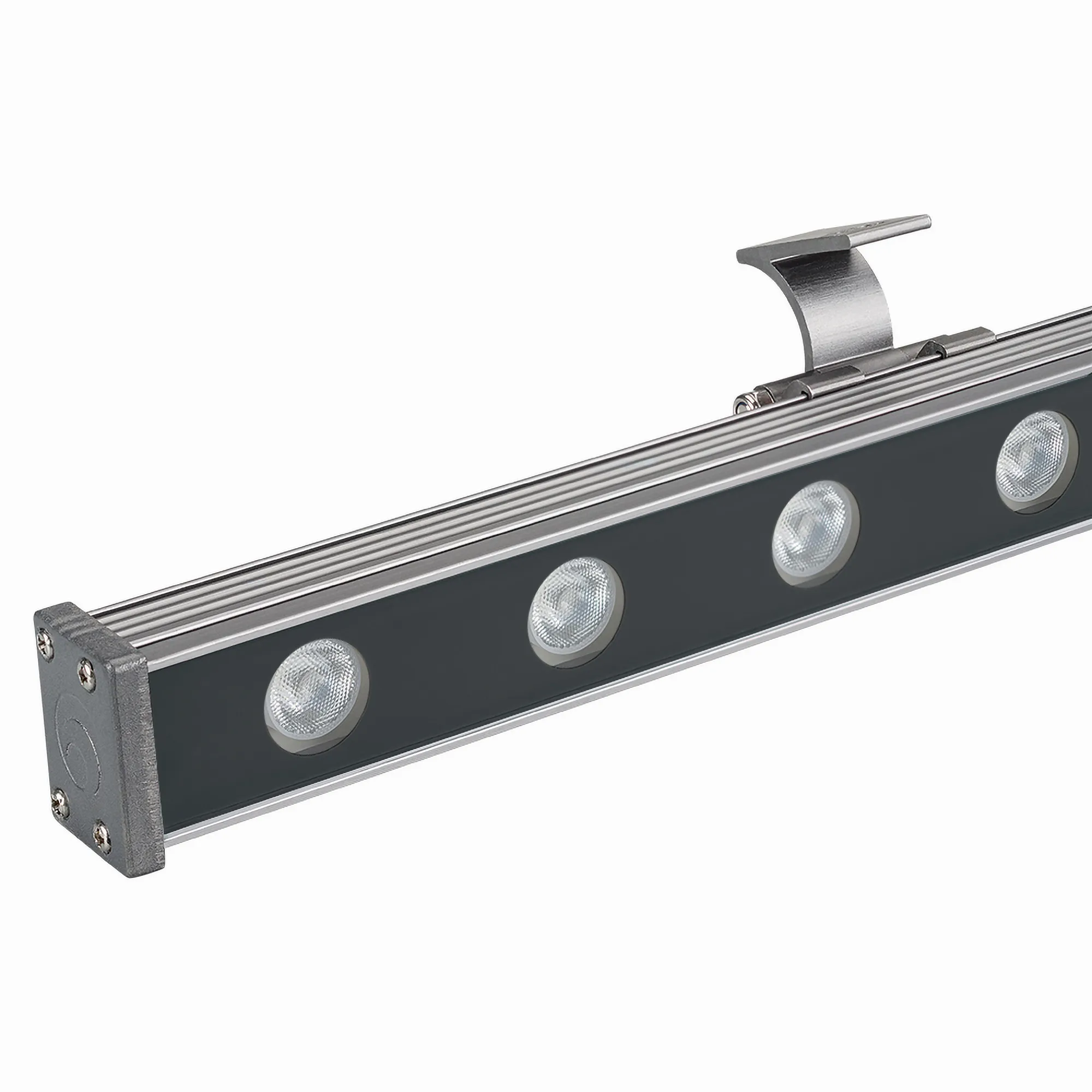 Светодиодный прожектор AR-LINE-1000S-18W-24V RGB (Grey, 30 deg, DMX512) (Arlight, Закрытый) - Изображение
