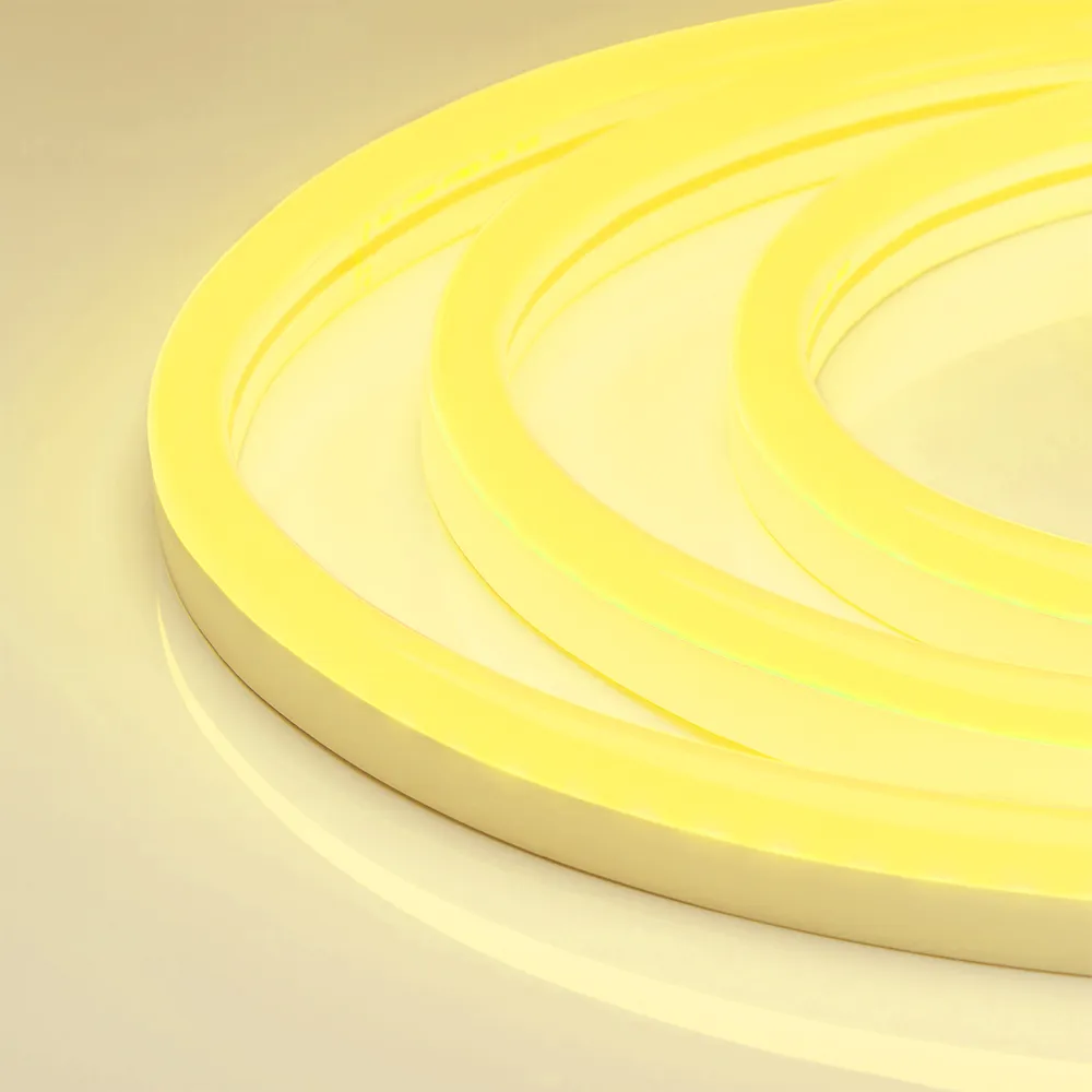 Лента герметичная WAVE-SIDE-A120-12x25mm 230V Yellow (12 W/m, IP67, 50m, wire x2) (Arlight, Грибовидная форма) - Изображение