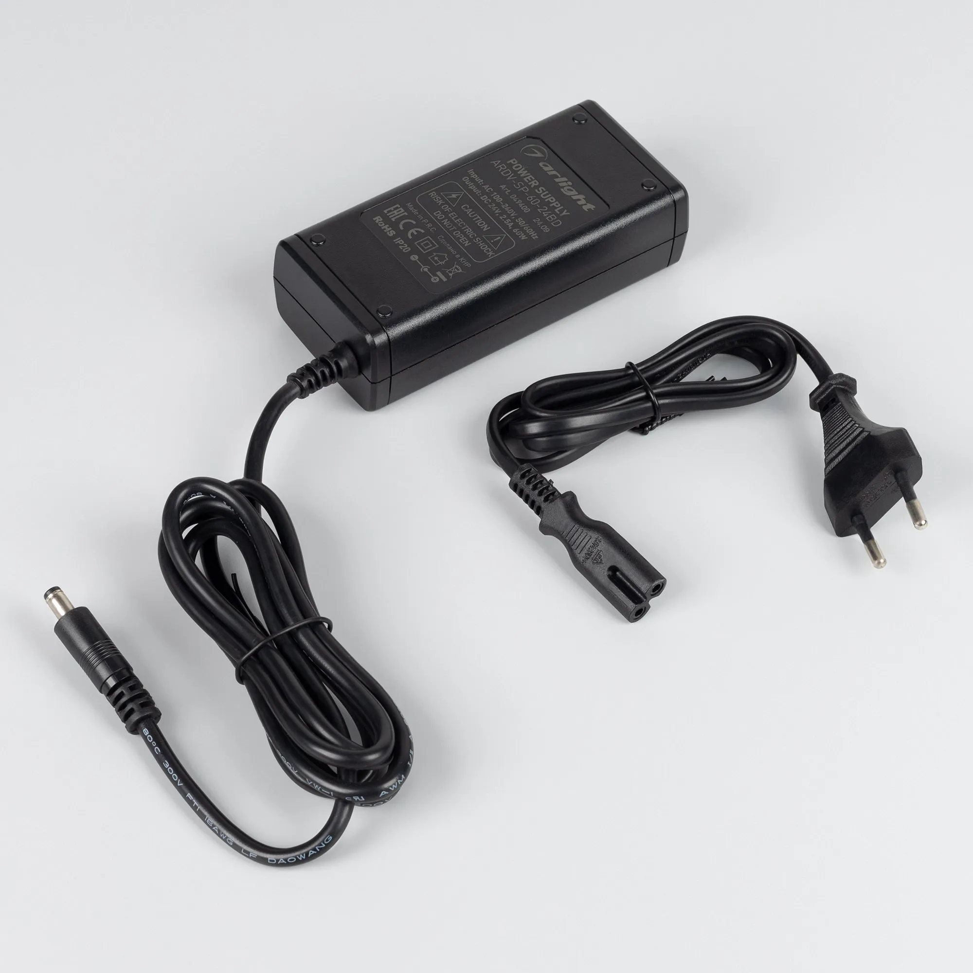 Блок питания ARDV-SP-60-24BD (24V, 2.5A, 60W) (Arlight, Адаптер, 5 лет) - Изображение