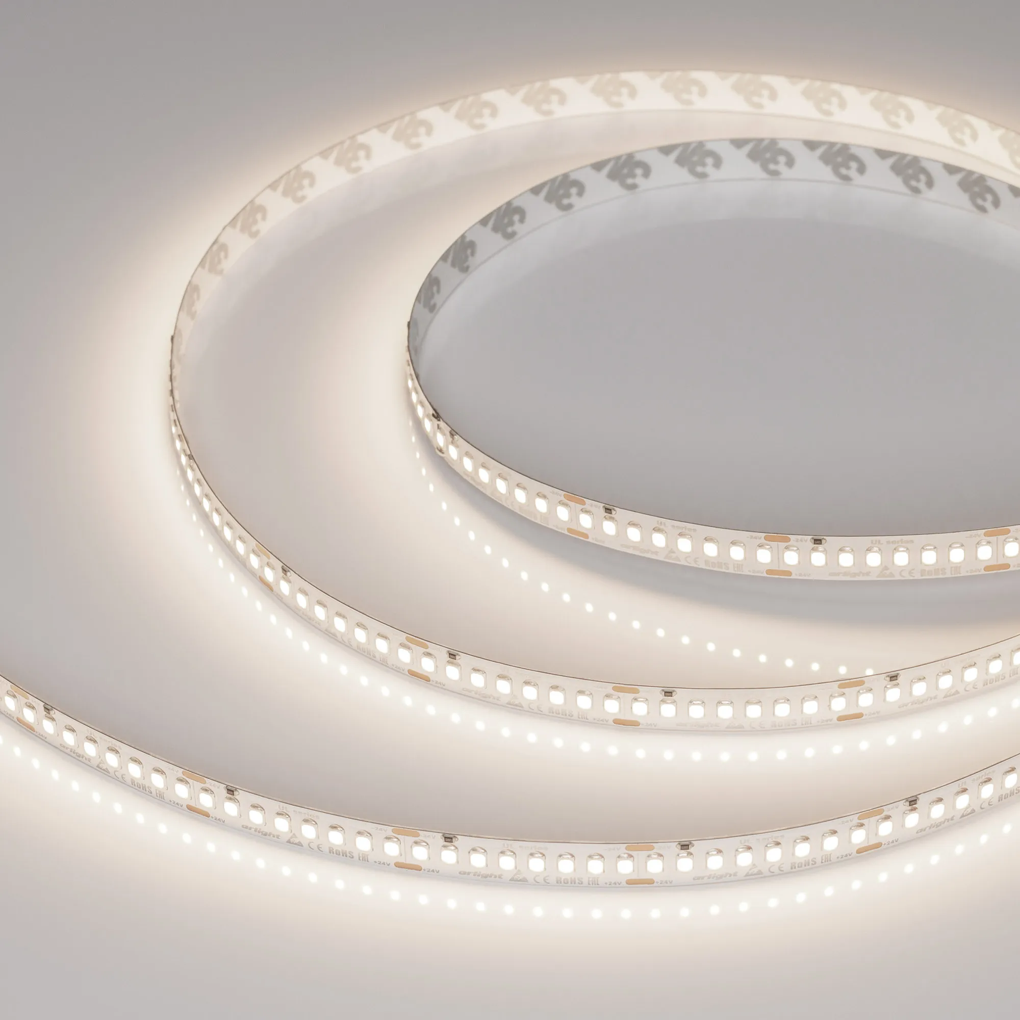 Лента светодиодная UL-A200-10mm 24V Day4000 (20 W/m, IP20, 2835, 5m) (Arlight, высок.эфф.150 лм/Вт) - Изображение