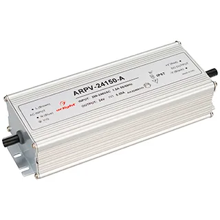 Блок питания ARPV-24150-A (24V, 6.3A, 150W) (Arlight, IP67 Металл, 3 года) - Изображение
