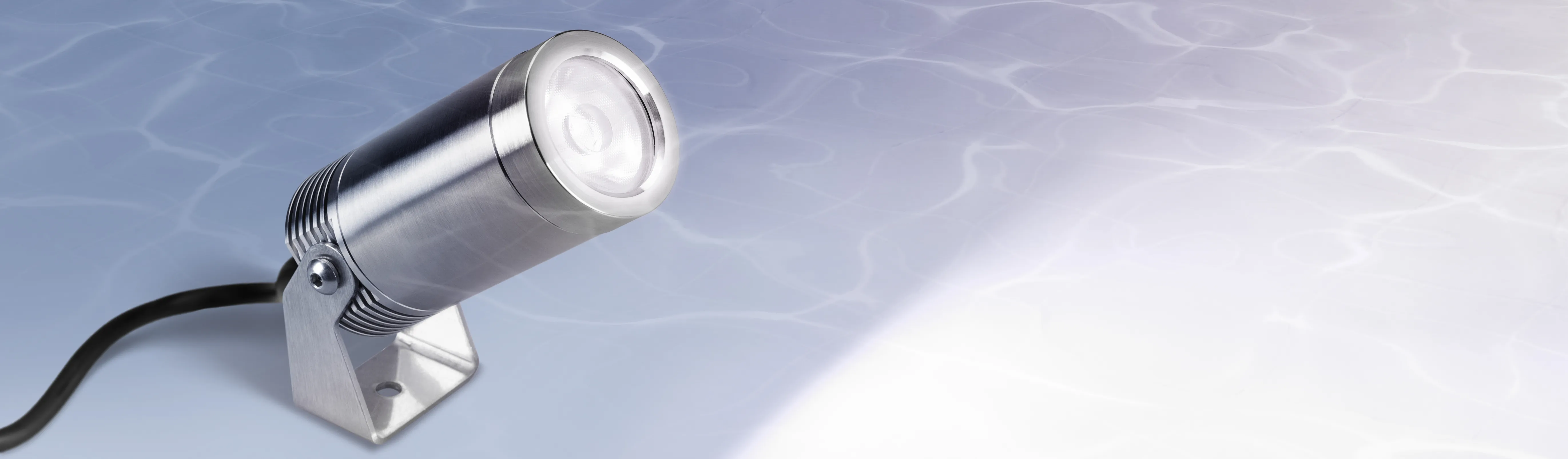 Светильник KT-WATER-R44-8W Warm3000 (SL, 24 deg, 12V) (Arlight, IP68 Металл, 3 года) - Изображение