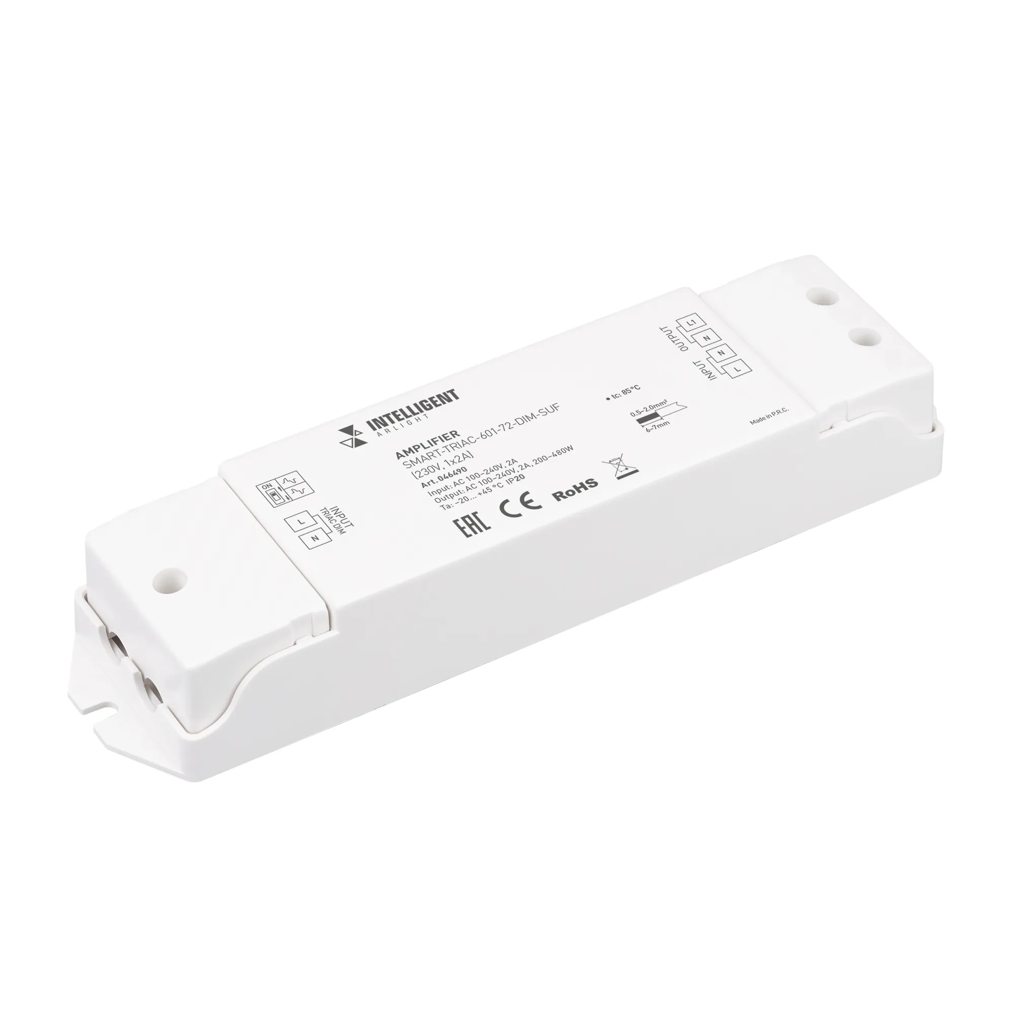 INTELLIGENT ARLIGHT Усилитель SMART-TRIAC-601-72-DIM-SUF (230V, 1x2A) (IARL, IP20 Пластик, 5 лет) - Изображение