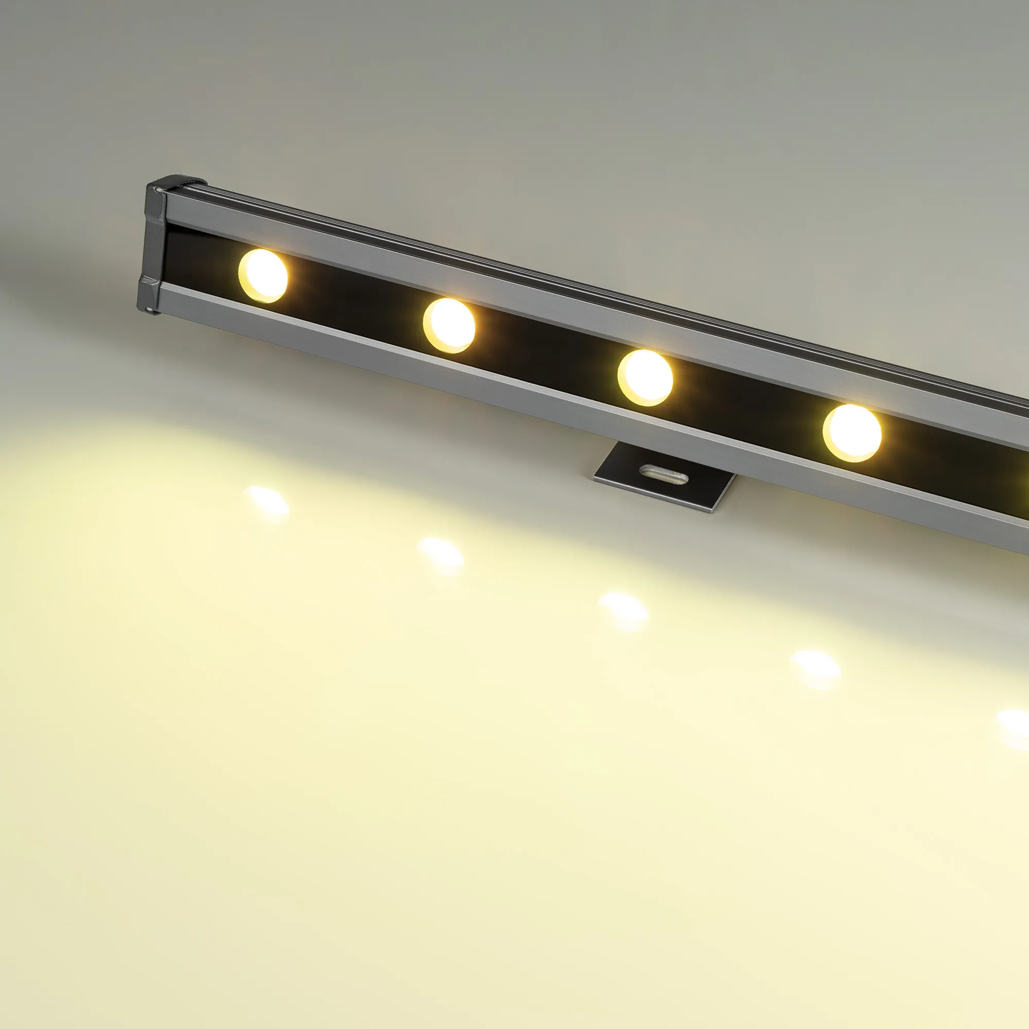 Светодиодный прожектор AR-LINE-1000L-48W-24V RGB-Day4000 (Grey, 15x45 deg, DMX512) (Arlight, Закрытый) - Изображение