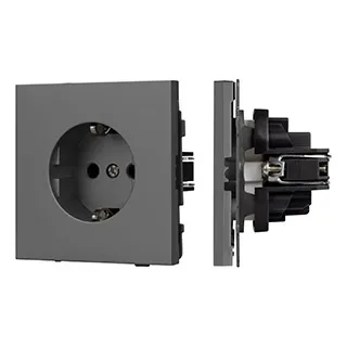Механизм электрической розетки SCT-NOBE-MEU1-SFPL-GR (230V, 16A) (Arlight, -) - Изображение