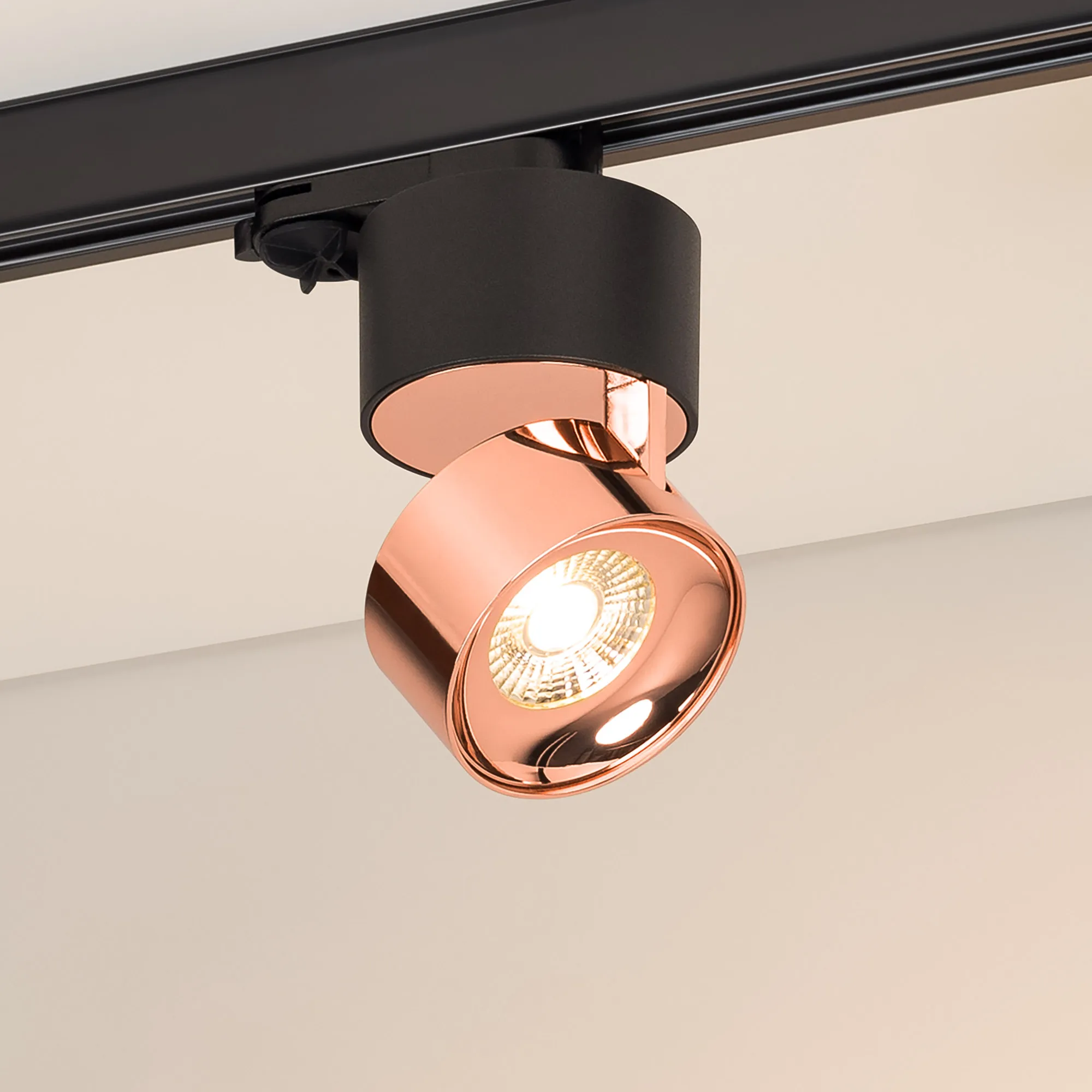 Светильник SP-PLURIO-TRACK-4TR-R77-9W Warm3000 (BK-COP, 36 deg, 230V) (Arlight, IP20 Металл, 3 года) - Изображение