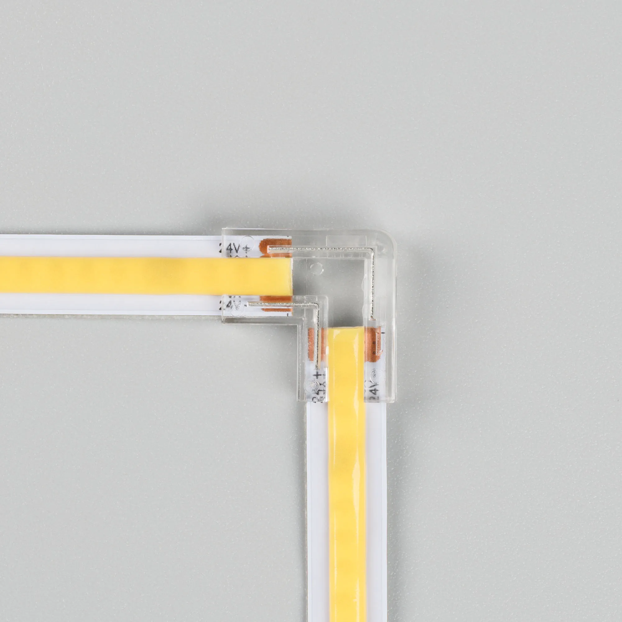 Коннектор угловой COB-MONO-8mm-2pin-STS (Arlight, Лента-Лента) - Изображение