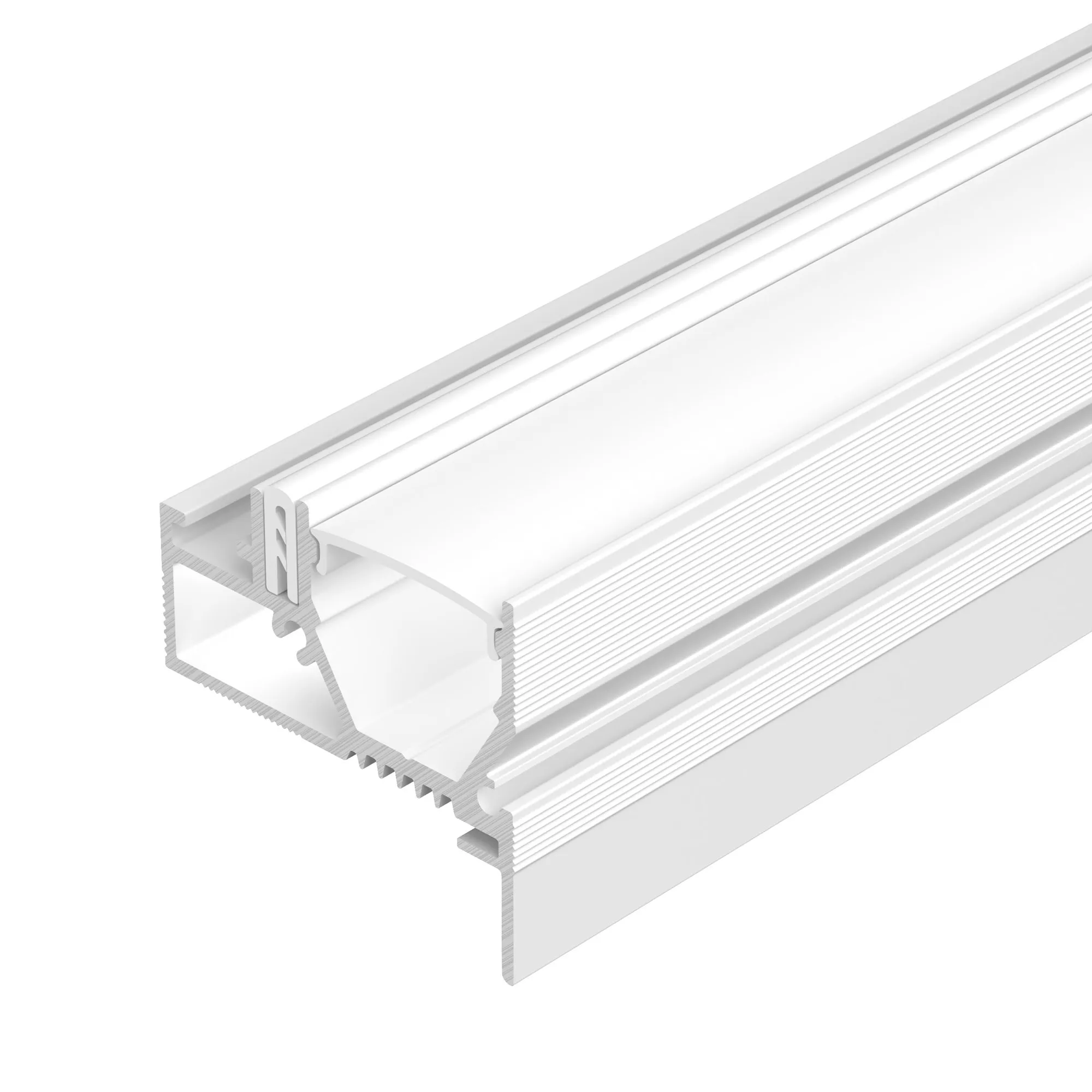Профиль STRETCH-20-WALL-D-SIDE-2000 WHITE (Arlight, Алюминий) - Изображение