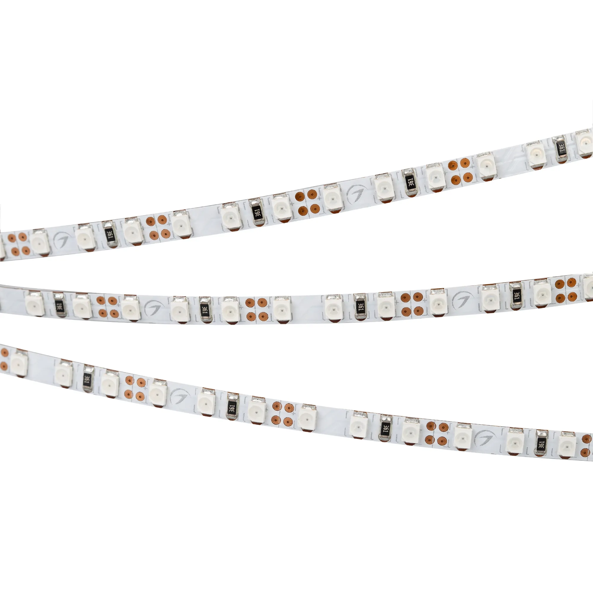 Лента светодиодная RT 2-5000 12V Yellow 5mm 2x (3528, 600 LED, LUX) (Arlight, 9.6 Вт/м, IP20) - Изображение