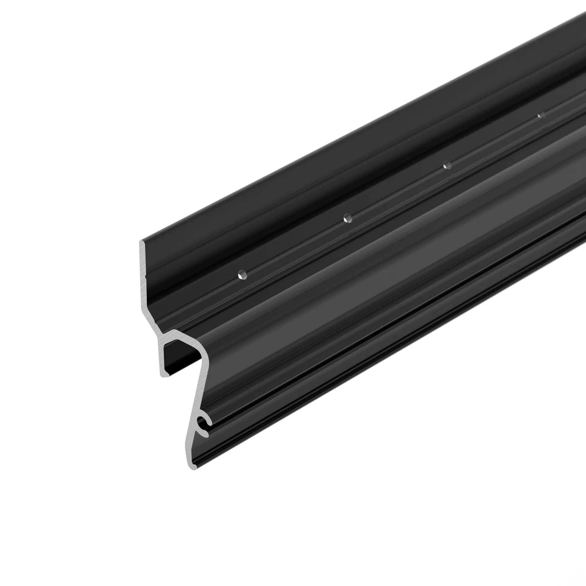Профиль STRETCH-SHADOW-TECH-VENT-2000 BLACK (A2-DELTA) (Arlight, Алюминий) - Изображение