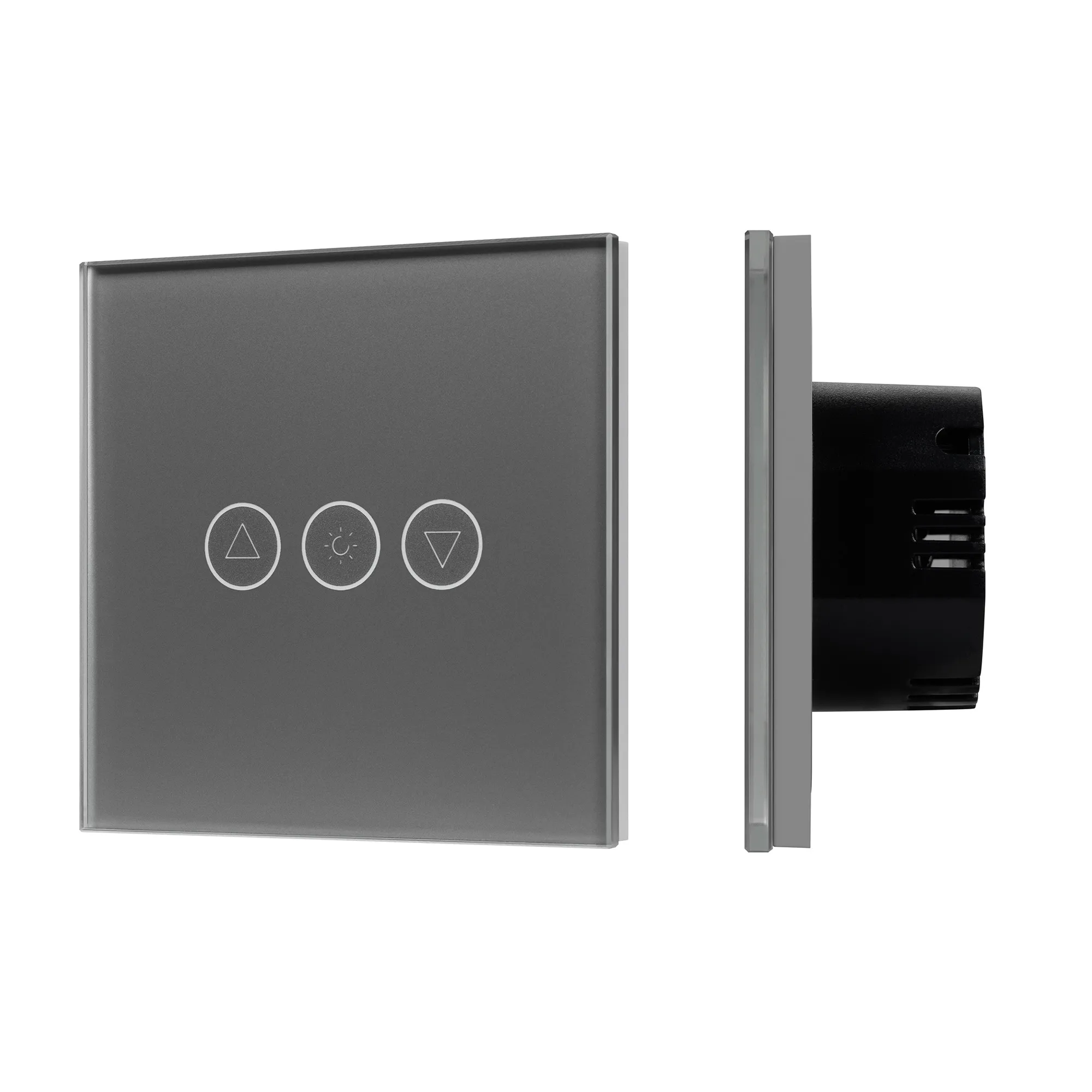 Светорегулятор сенсорный с Zigbee управлением SWT-OMALI-SD3-ZB-GR (250V, 500W) (Arlight, Стекло) - Изображение