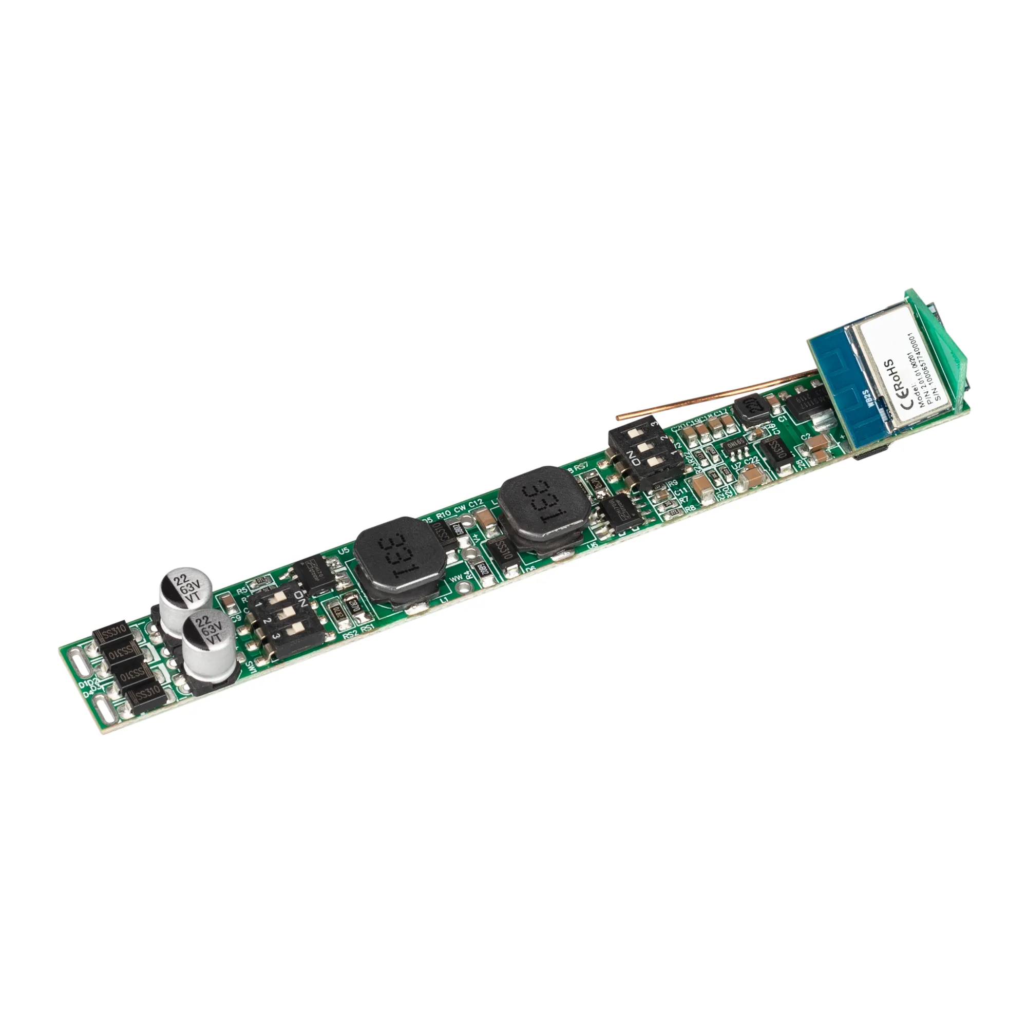 INTELLIGENT ARLIGHT Диммер SMART-CC-202-72-MIX-IN (48V, 2x150-500mA, Track, TUYA Wi-Fi, 2.4G) (IARL, IP20 Пластик, 5 лет) - Изображение