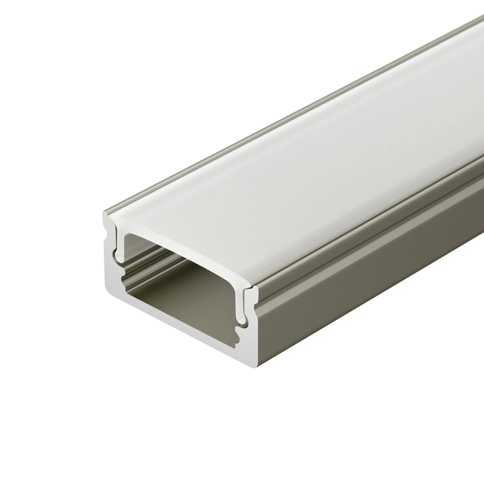 Профиль LINE-1708-2000 ANOD OLIVE GREY (Arlight, Алюминий) - Изображение