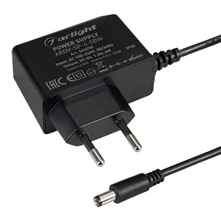 Блок питания ARDV-SP-6-5BW (5V, 1.2A, 6W) (Arlight, Адаптер, 5 лет) - Изображение