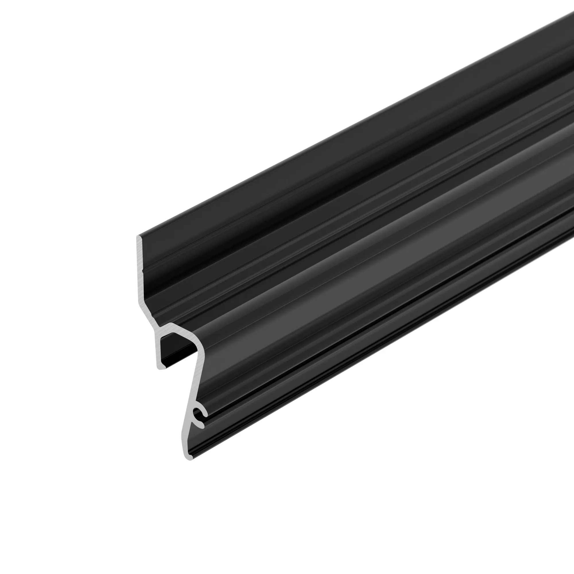 Профиль STRETCH-SHADOW-TECH-2000 BLACK (A2-DELTA) (Arlight, Алюминий) - Изображение