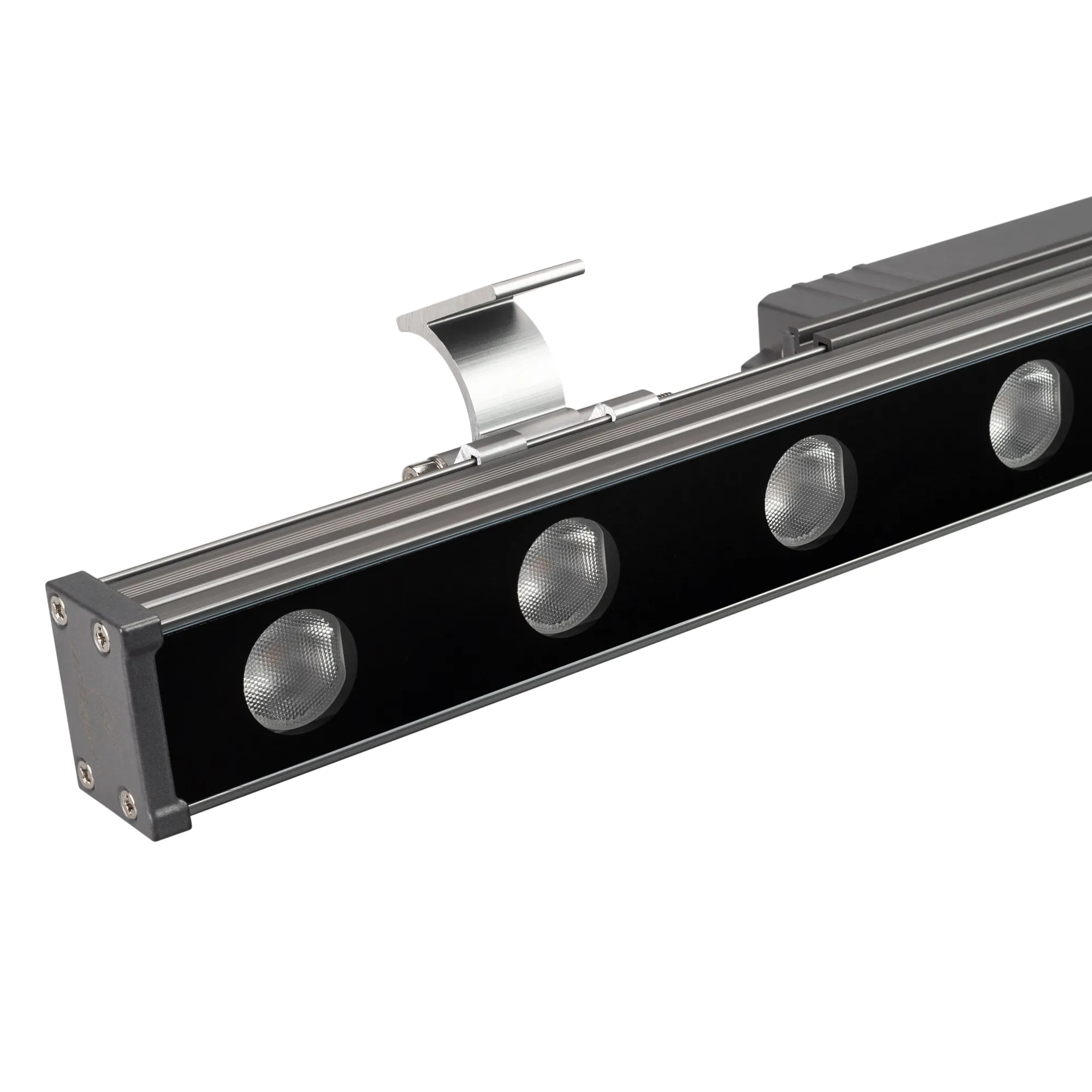 Линейный прожектор AR-LINE-500-9W Warm3000 (GR, 15x60 deg, 230V) (Arlight, IP65 Металл, 3 года) - Изображение