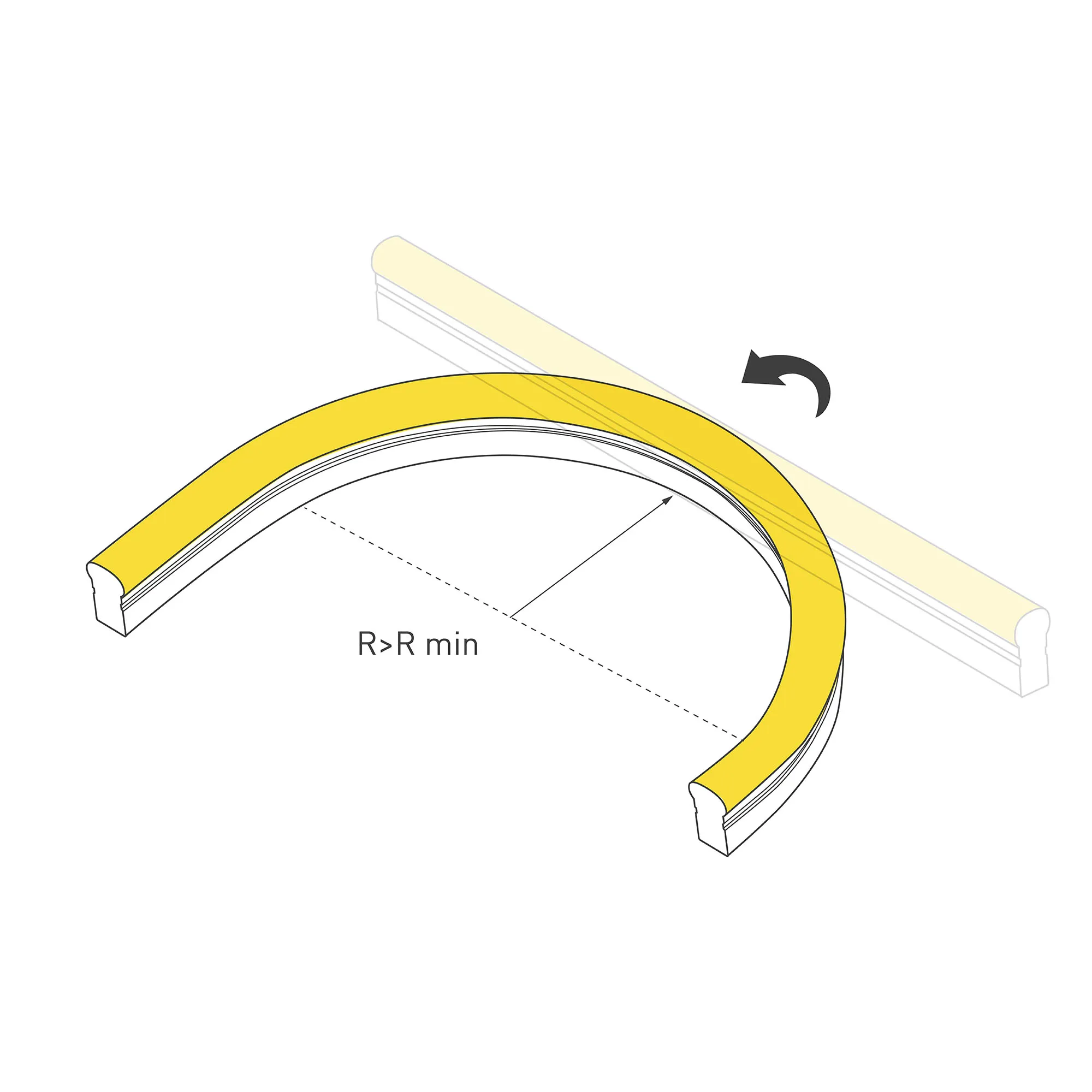 Лента герметичная HALO-SIDE-A160-06x13mm 24V Warm3000 (10 W/m, IP67, 5m, wire x1) (Arlight, Вывод прямой, 3 года) - Изображение