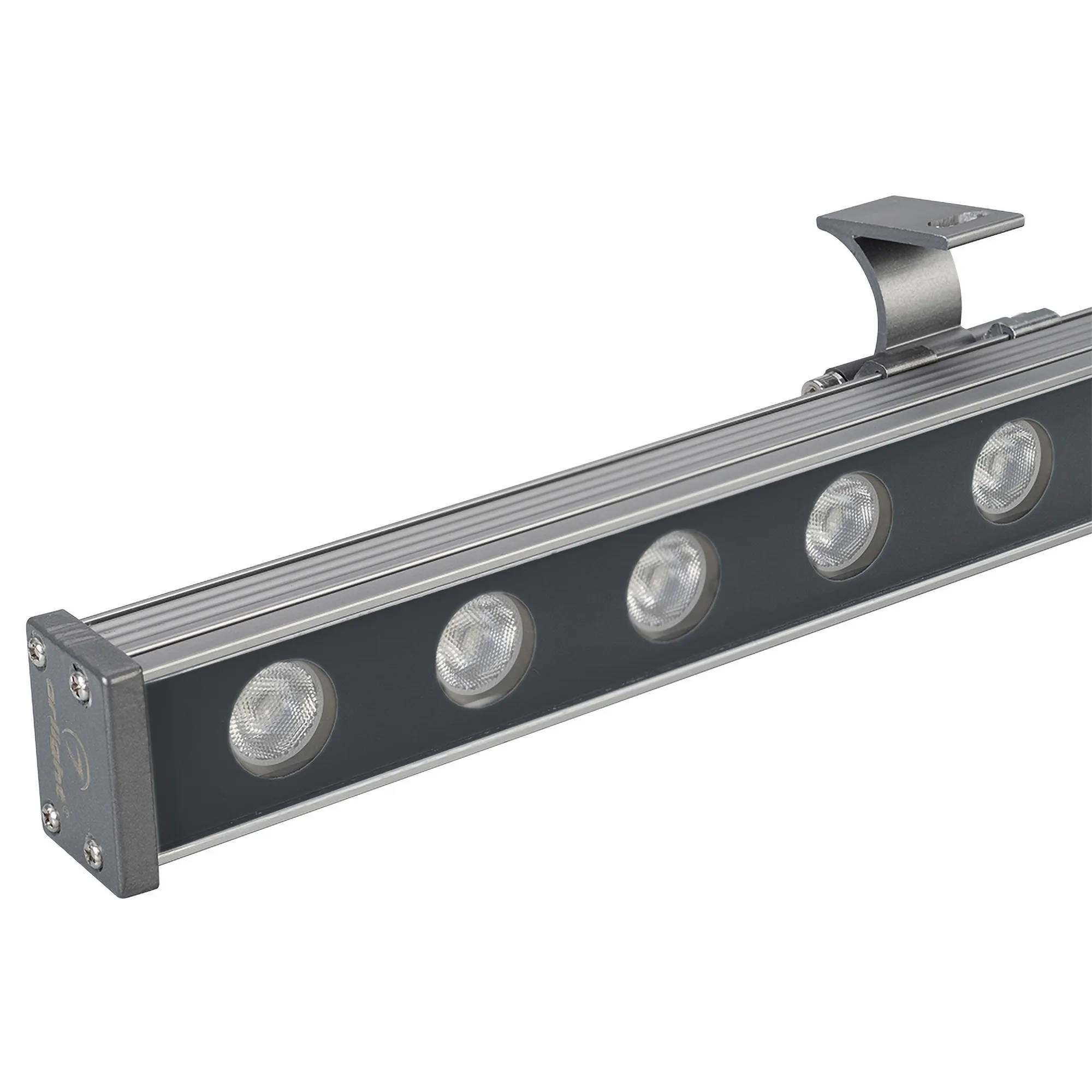 Светодиодный прожектор AR-LINE-1000M-24W-24V RGB (Grey, 30 deg, DMX512) (Arlight, Закрытый) - Изображение