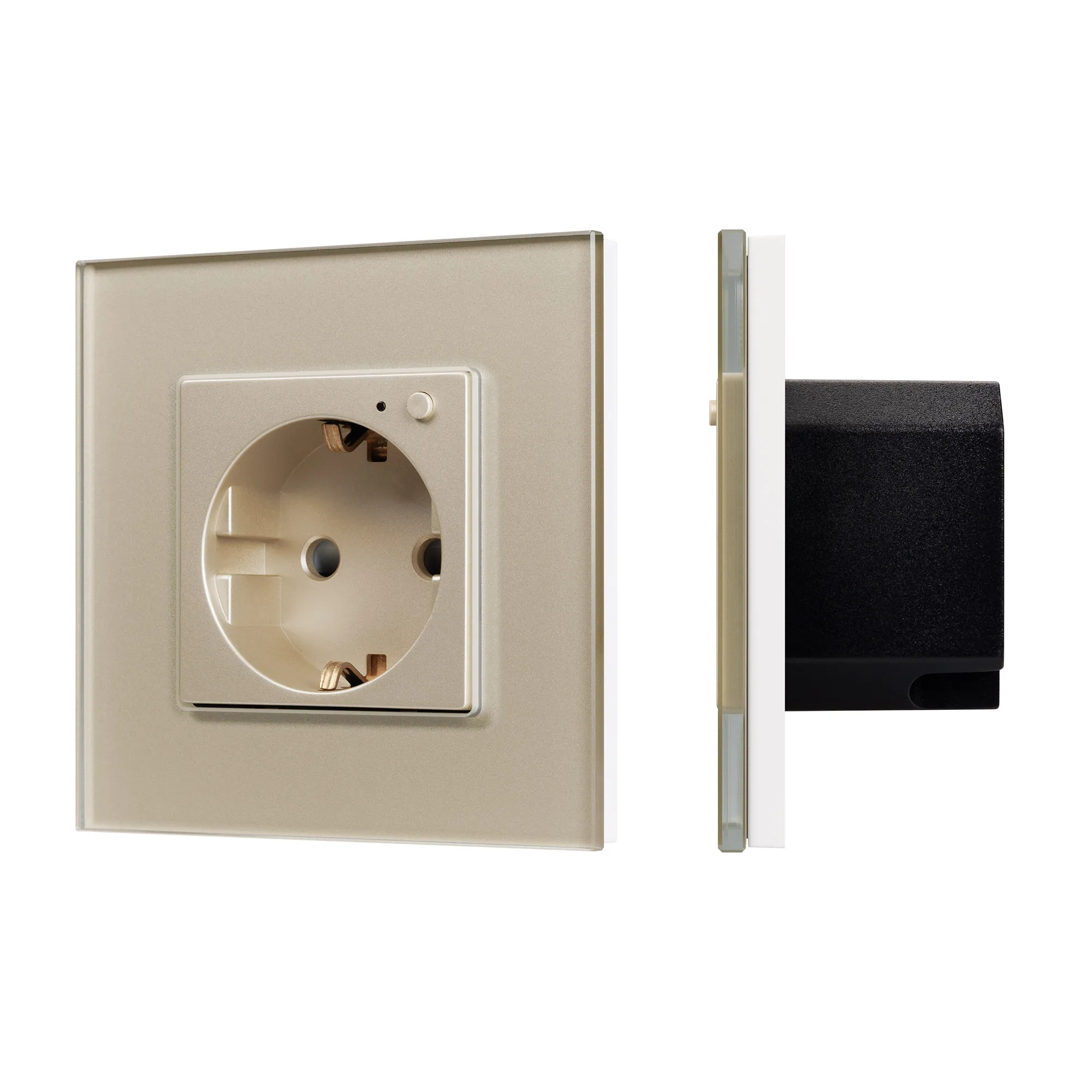 Розетка электрическая с Zigbee управлением SCT-OMALI-EUZB1-PL-GD (240V, 16A, Zigbee) (Arlight, -) - Изображение