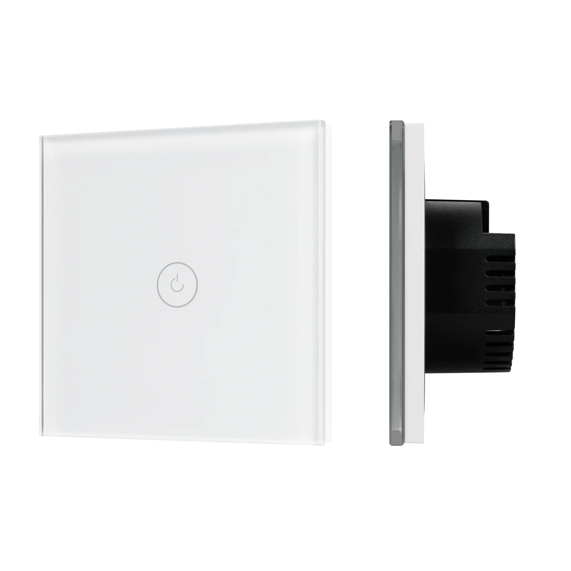 Выключатель сенсорный SWT-OMALI-S01-ZB-WH (250V, 10A, Zigbee) (Arlight, Стекло) - Изображение